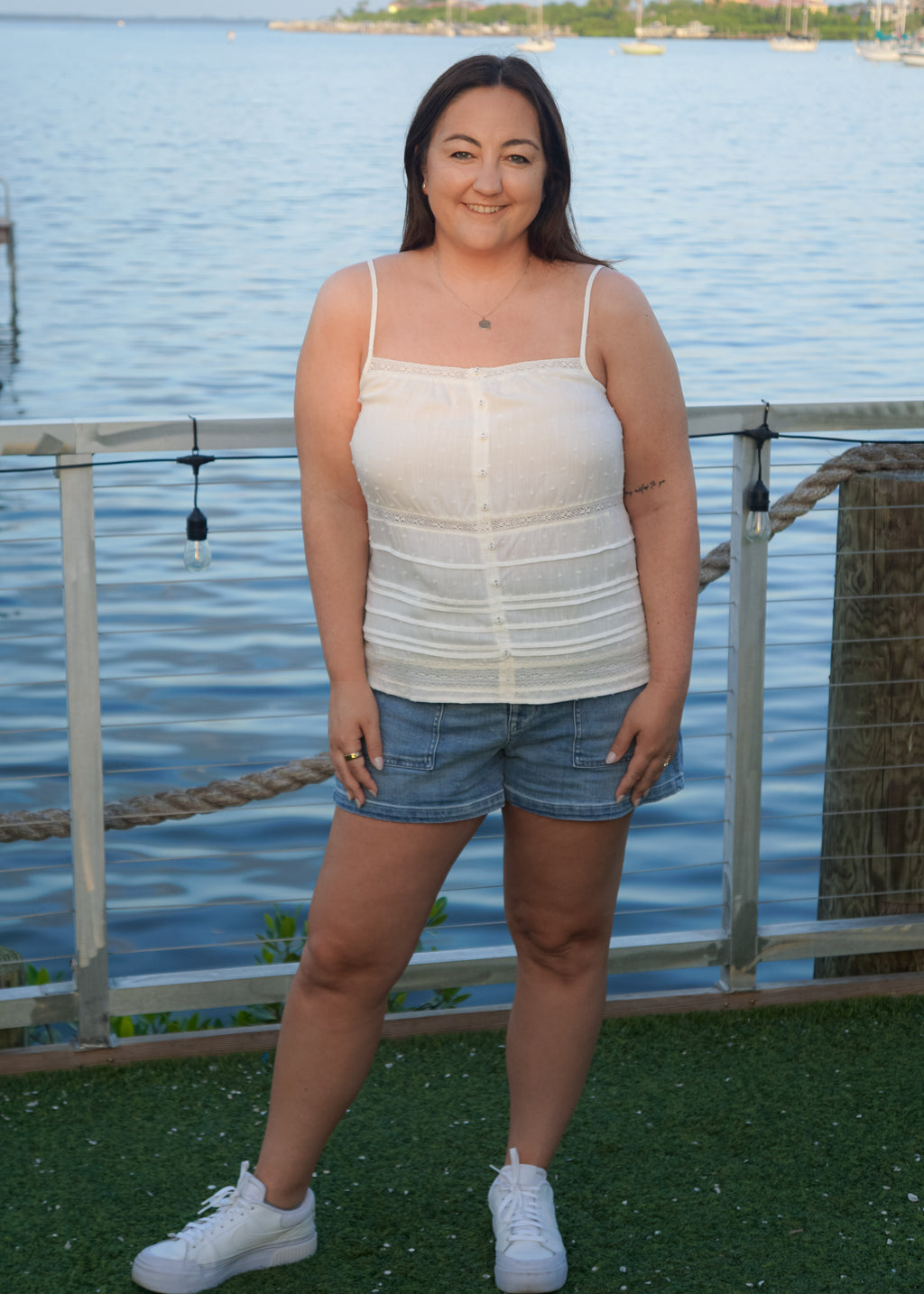 Babs Tank in White