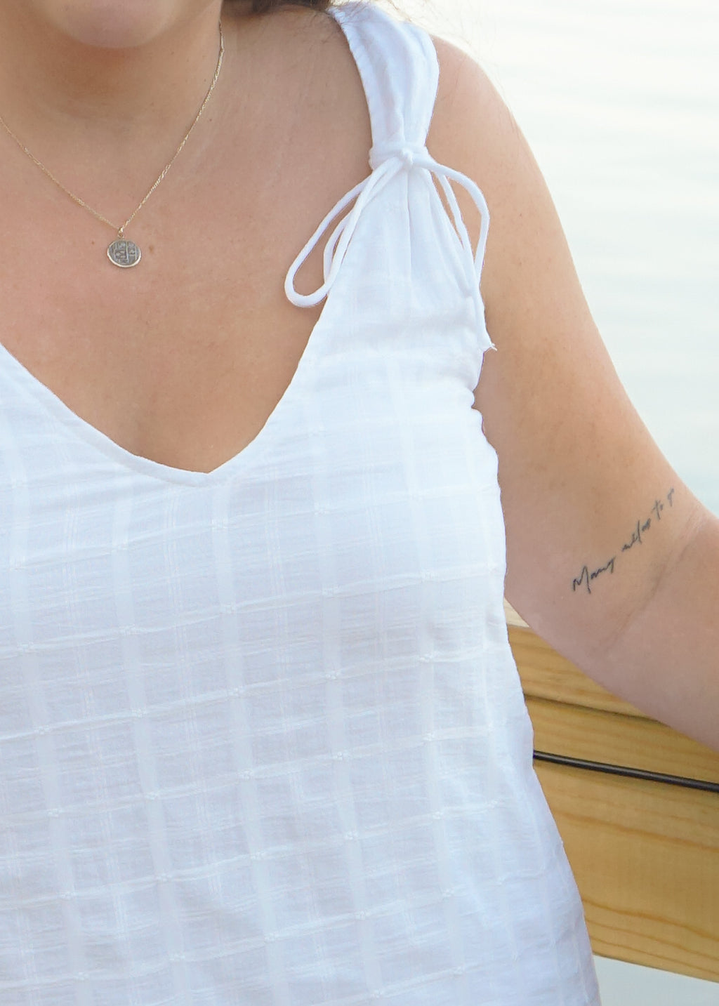 Pierce Dress in White