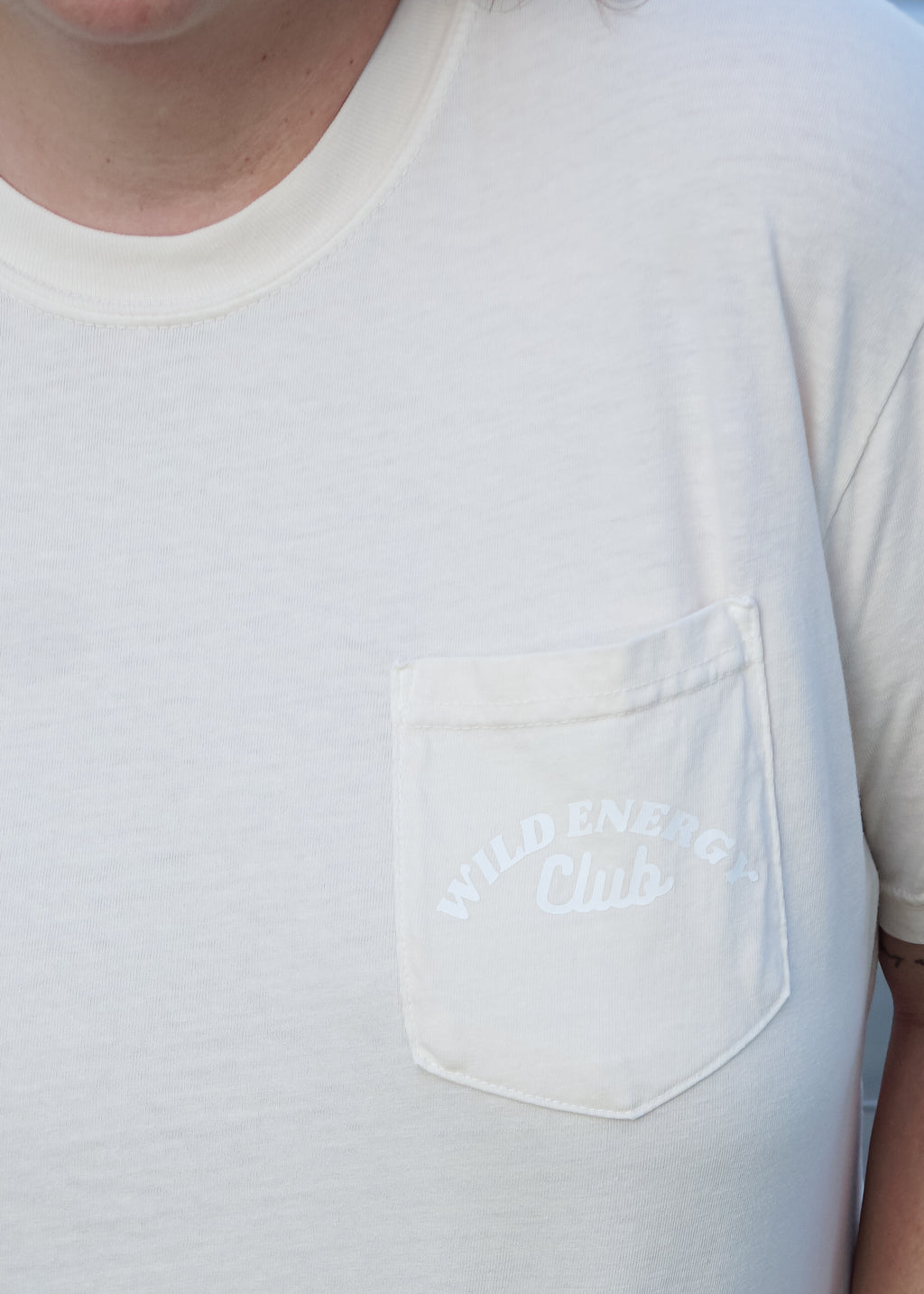 "Wild Energy Club" Shop Tee in Ivory