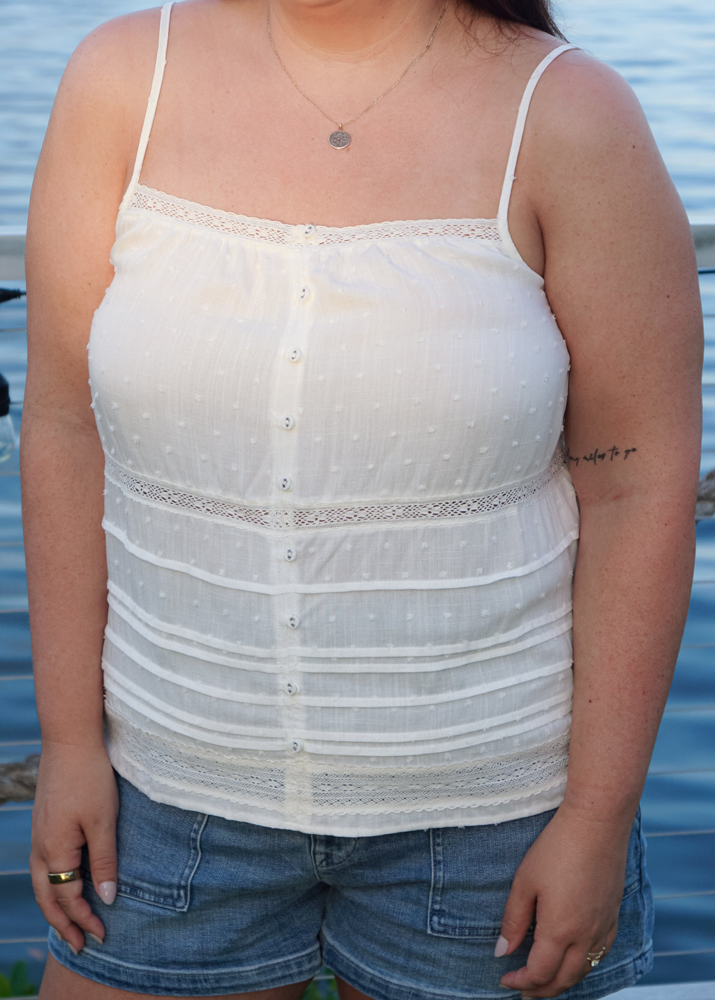 Babs Tank in White