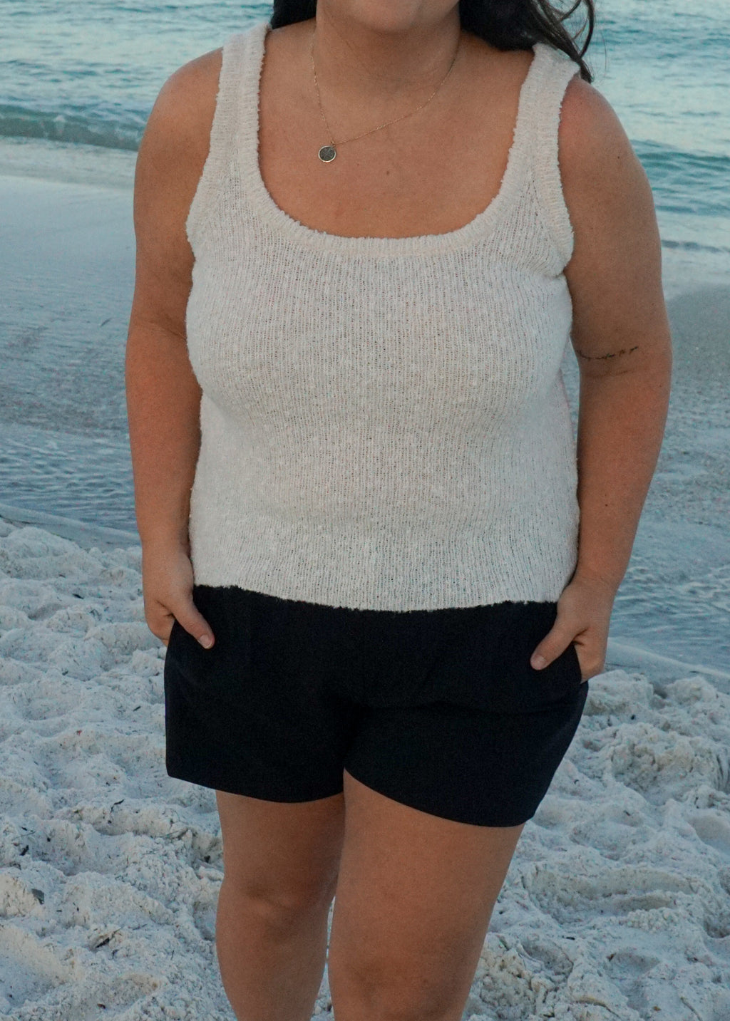 Kaia Knit Tank in Cream