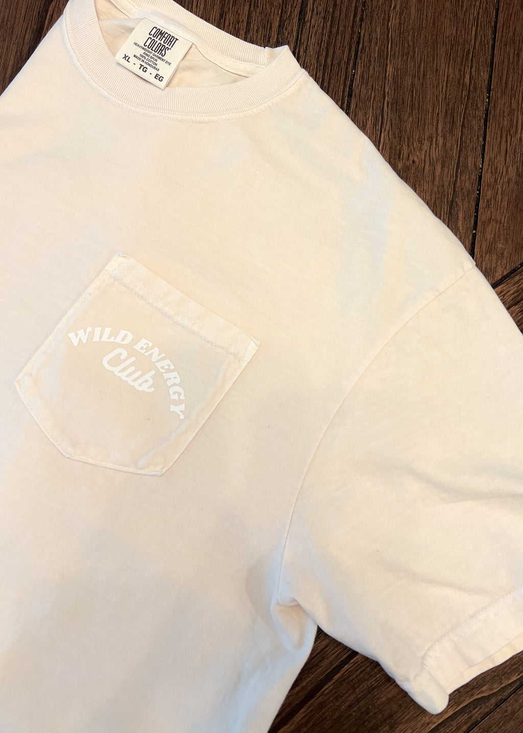 "Wild Energy Club" Shop Tee in Ivory