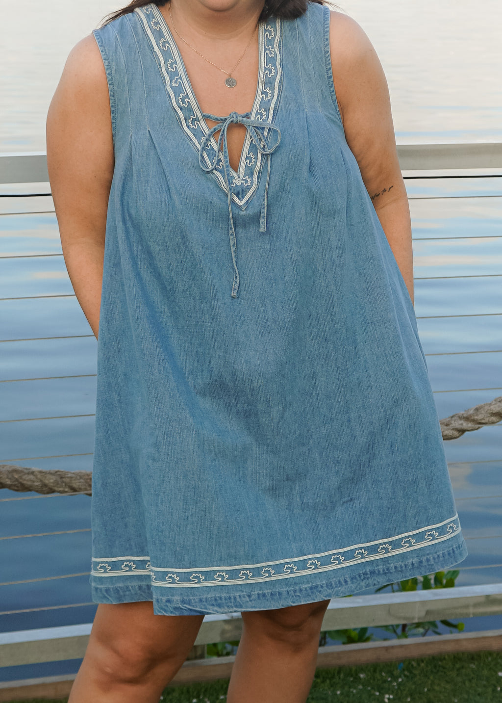 Ramsay Dress in Blue Jean