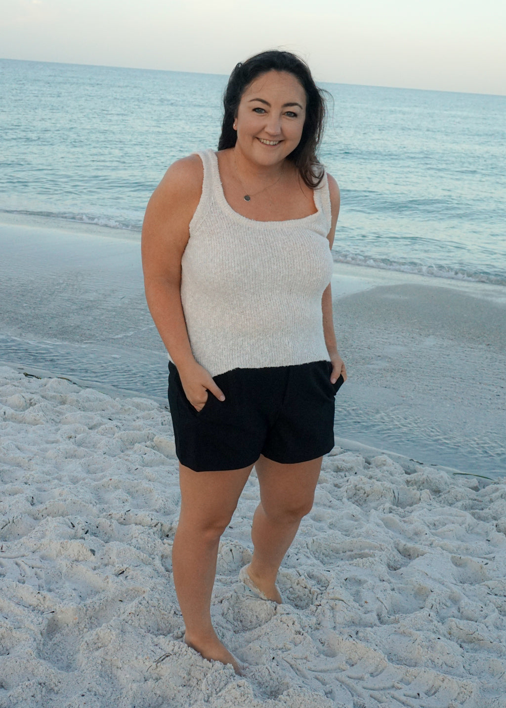 Kaia Knit Tank in Cream
