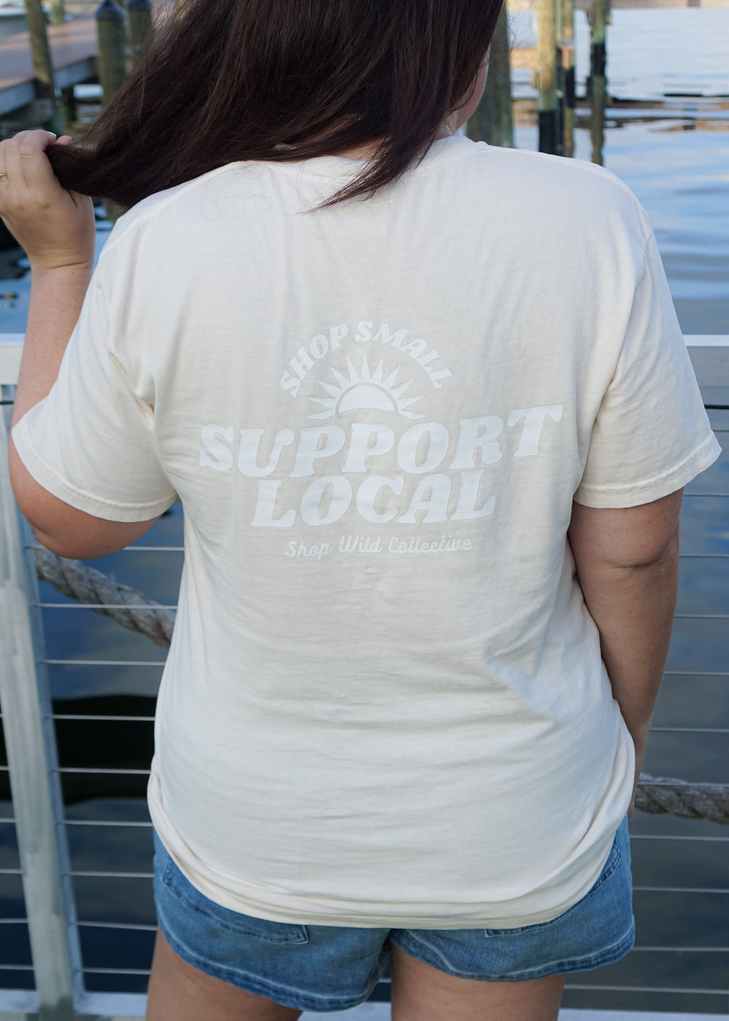 "Wild Energy Club" Shop Tee in Ivory