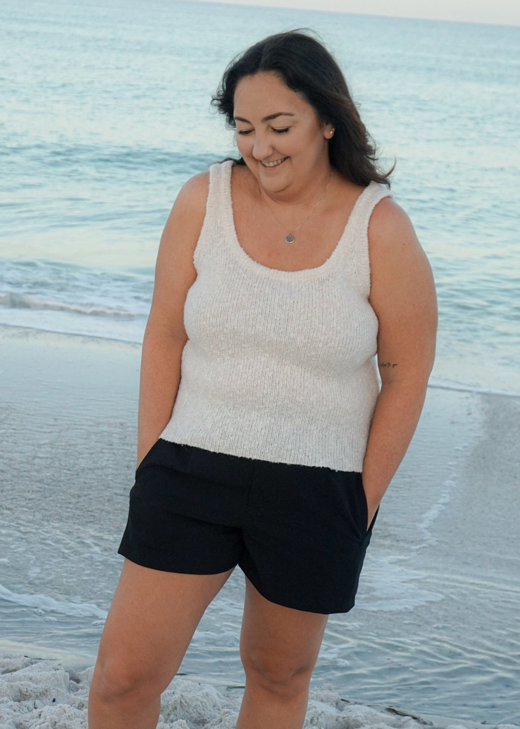 Kaia Knit Tank in Cream