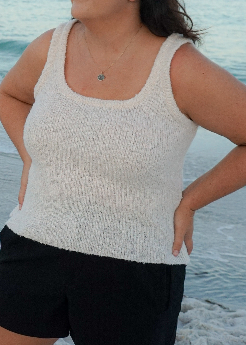 Kaia Knit Tank in Cream