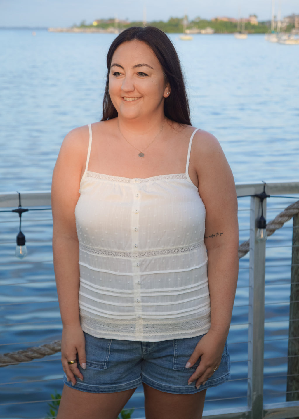 Babs Tank in White