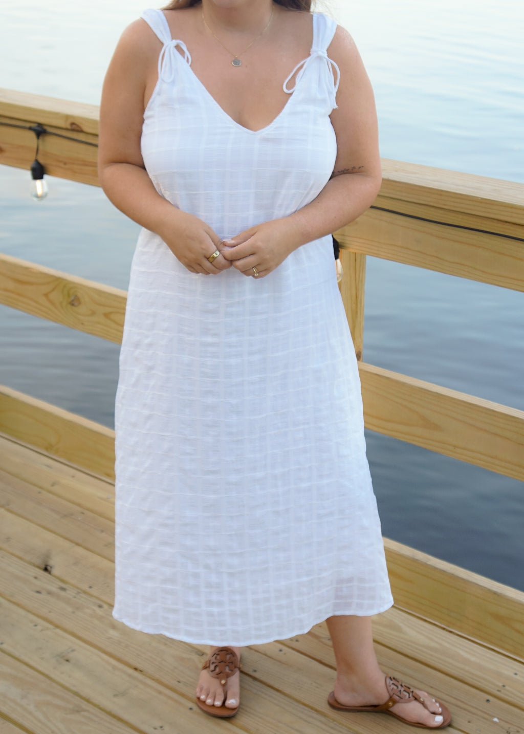 Pierce Dress in White