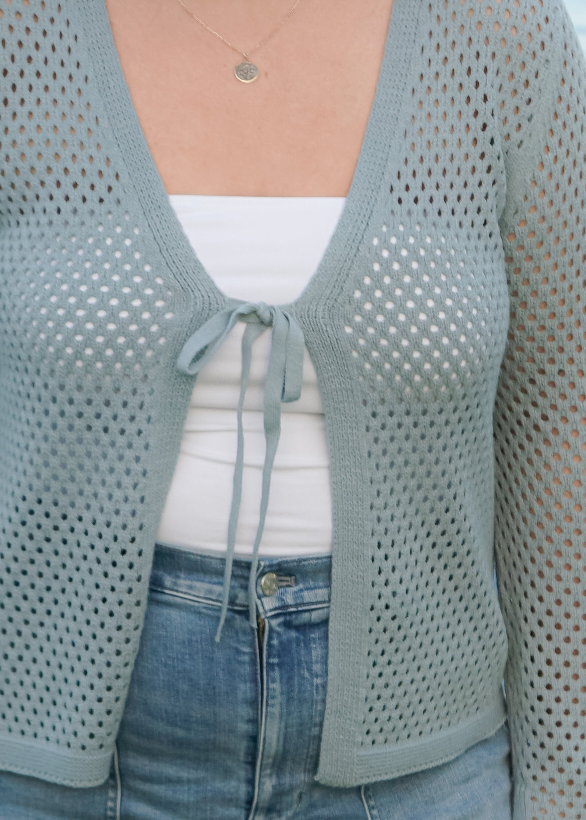 Pat Sweater in Robins Egg